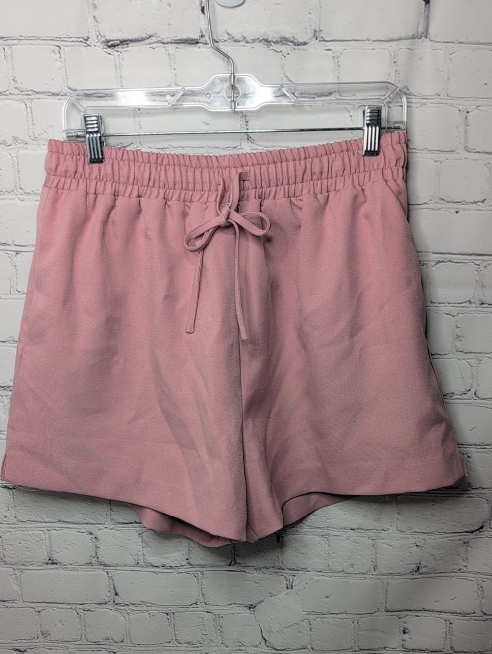 NWT Grey Lab Los Angeles Nordstrom High Waist Elastic Waist Shorts In Pink
